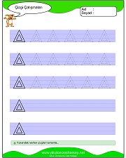 okul öncesi çizgi çalışma sayfaları